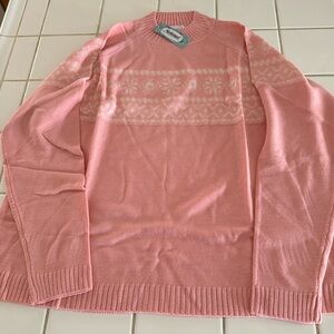 NWT National light weight sweater pink 3X